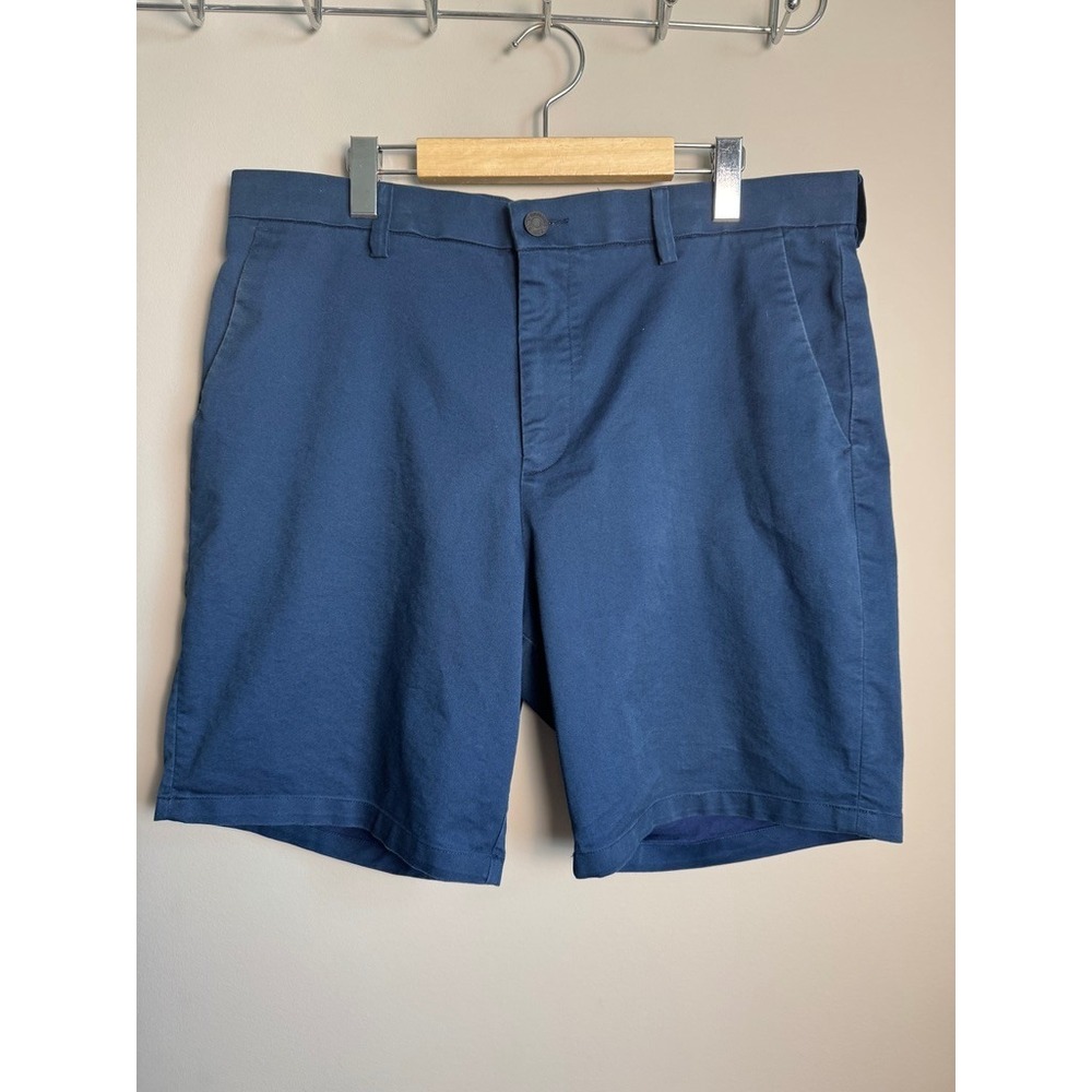 Banana Republic Chino Shorts Deep Blue 36 Preppy Classic Casual Coastal Vacation